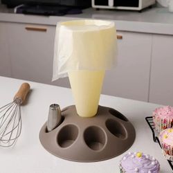 Piping Bag Holder Stand Baking Accessories 