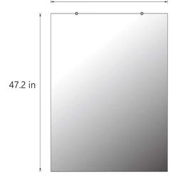 Wall Mounted Mirrors QTY 2 (48"x32")
