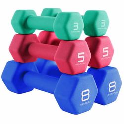 3 Sets Of Dumbbells 