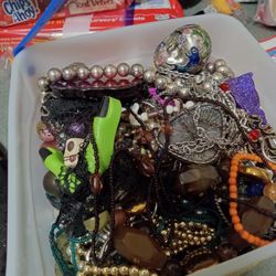 I Gallon Container Full Of Wearable Jewelry 