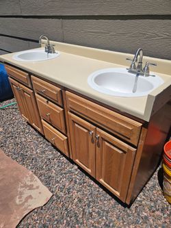 67" bathroom vanity