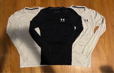 3 Mens Under Armor Compression Long Sleeve Shirts