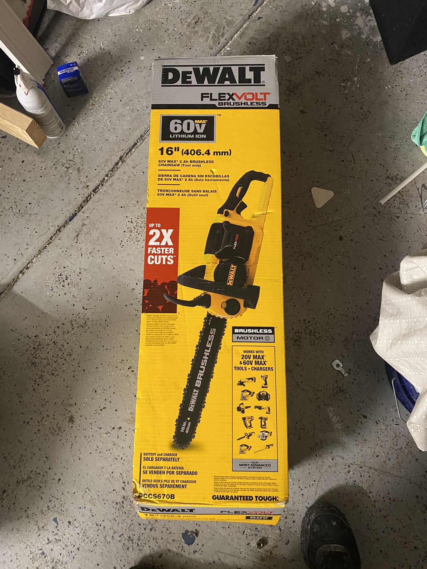 Dewalt Flex Chainsaw 16 inches Brushless 60v