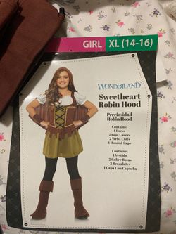 Sweetheart Robin Hood costume. size 14-16