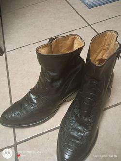 Abilene men's alligator zipper boot