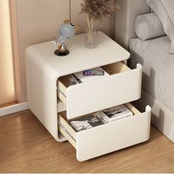 Mobile Bedside Table Bedroom Closets Furniture Luxury Art Wood ComfortableBedside Cabinet Home Furniture 