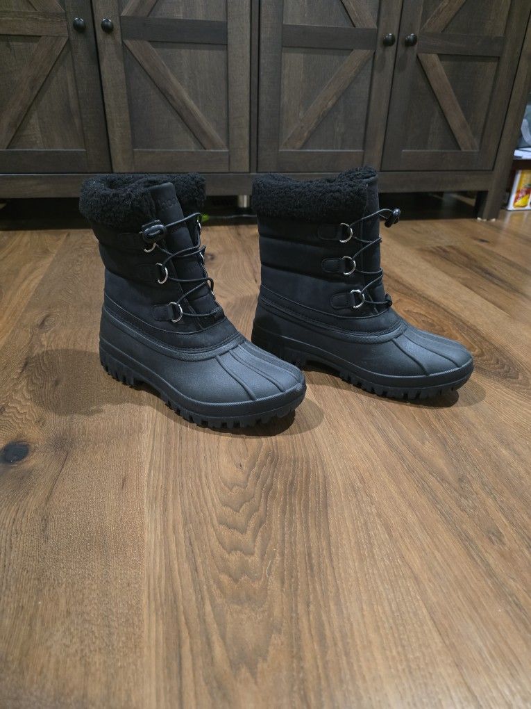 Black Weather Winter Shoes Size 7