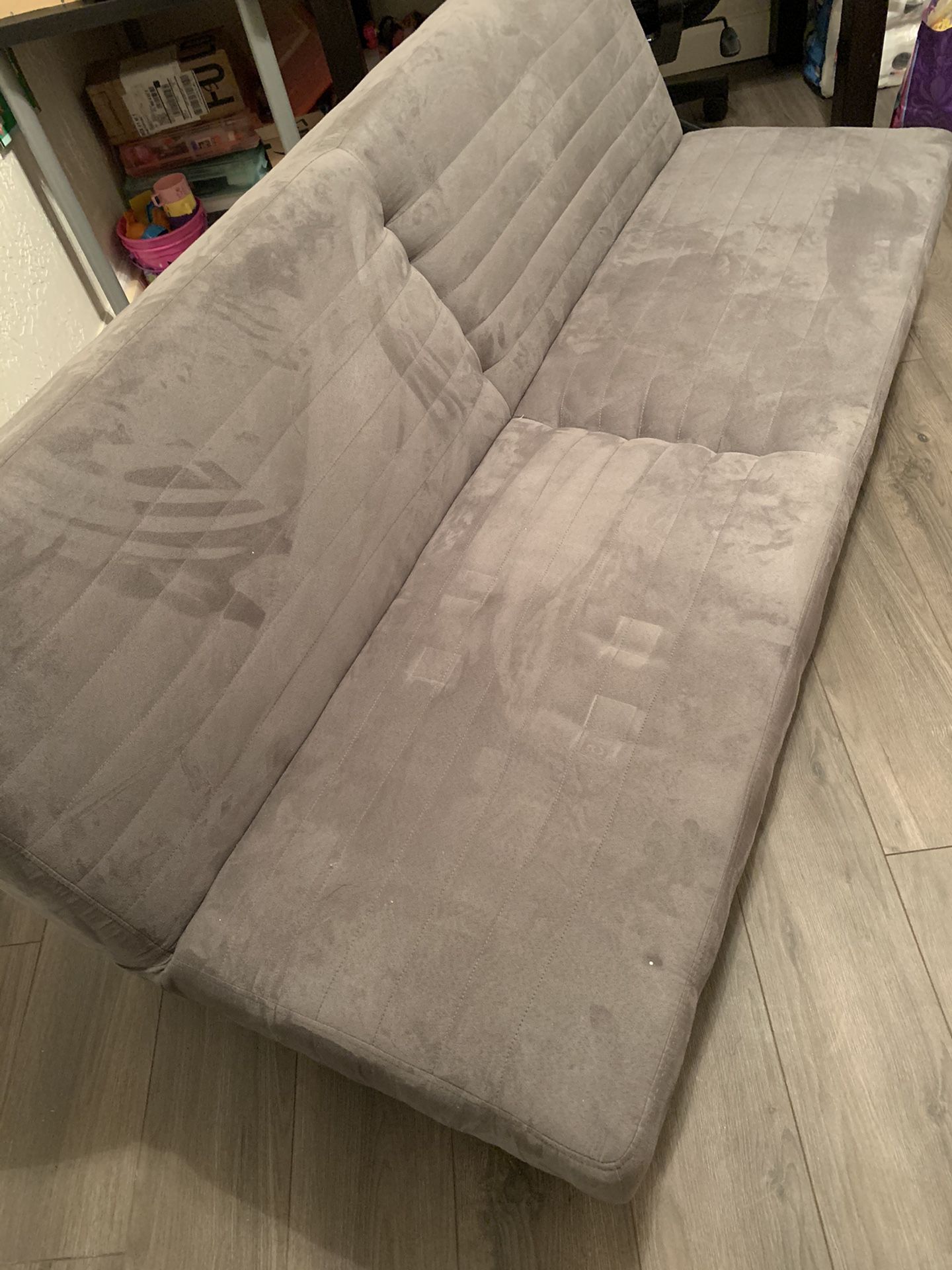 Torino Futon Couch Sofa Bed Convertible Lounger Gray