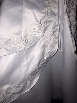 Flower girl dress or first communion dress. Size 12 child. White