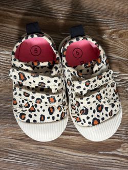 cat and jack leopard print baby shoes