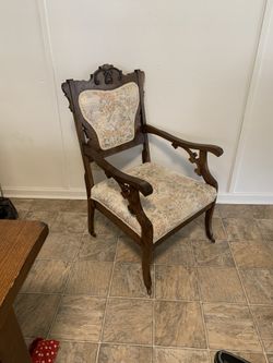 Antique Armchair With Wheels
