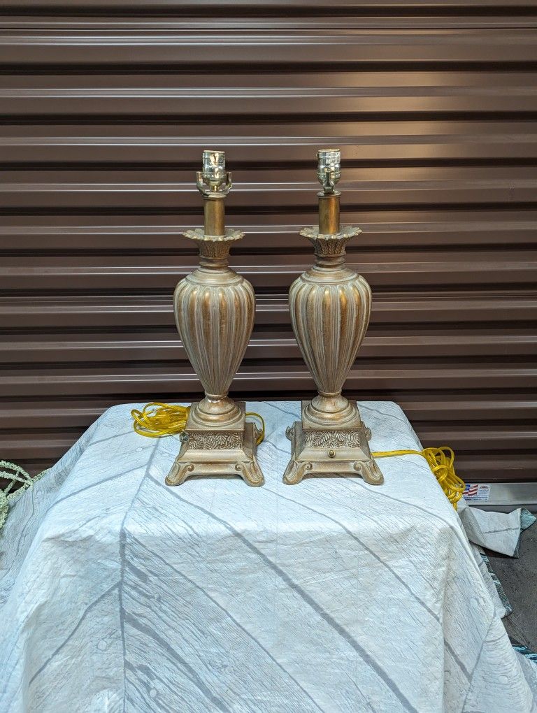 Set Of Two 20" Federal Style Table Lamps MCM