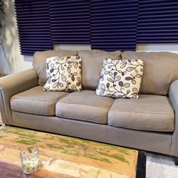 Like New Taupe Ashley Sofa / Couch