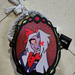Hazbin Hotel Oval Rounded Double-Sided Crossbody Bag NWT Manga Anime