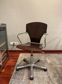 STUA Egoa Designer Task Chair | Walnut + Chrome | Josep Mora