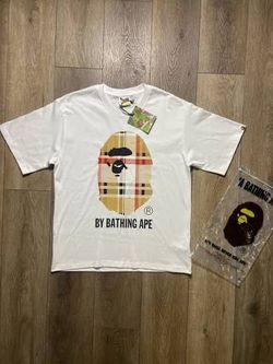 White burberry bape tee