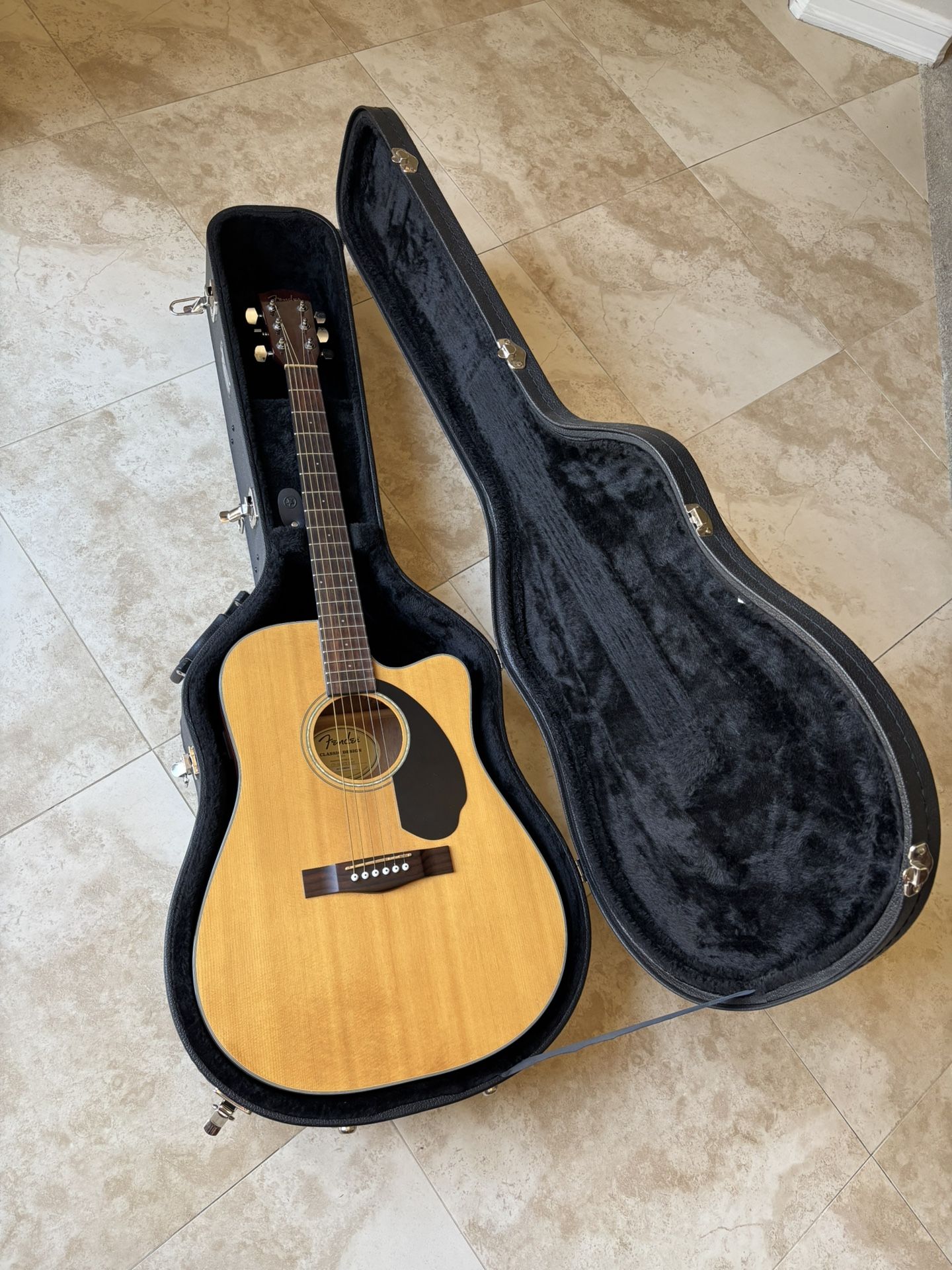Fender Acoustic And Electric Guitar 