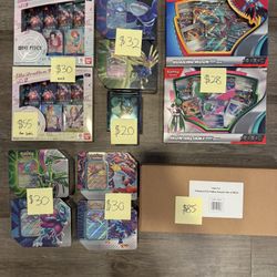 Pokemon cards. One Piece Cards. New. Sealed. 