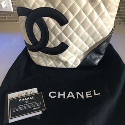 Chanel Cambon Ligne medium quilted tote