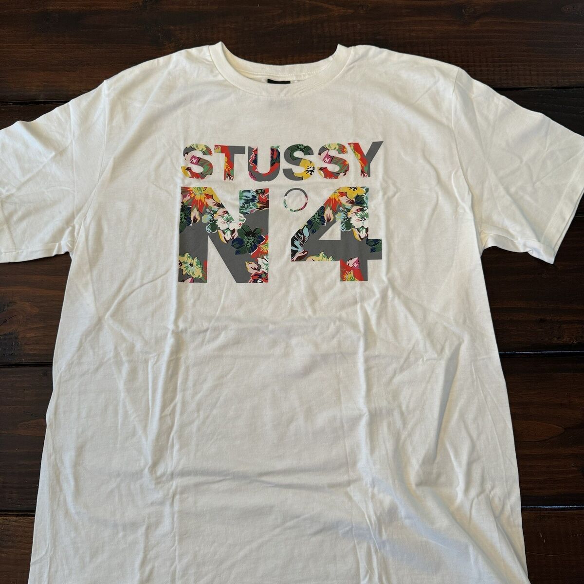 Vintage Stussy No.4 Hawaii Floral Tee Shirt