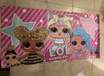 LOL SURPRISE BIRTHDAY BACKDROP