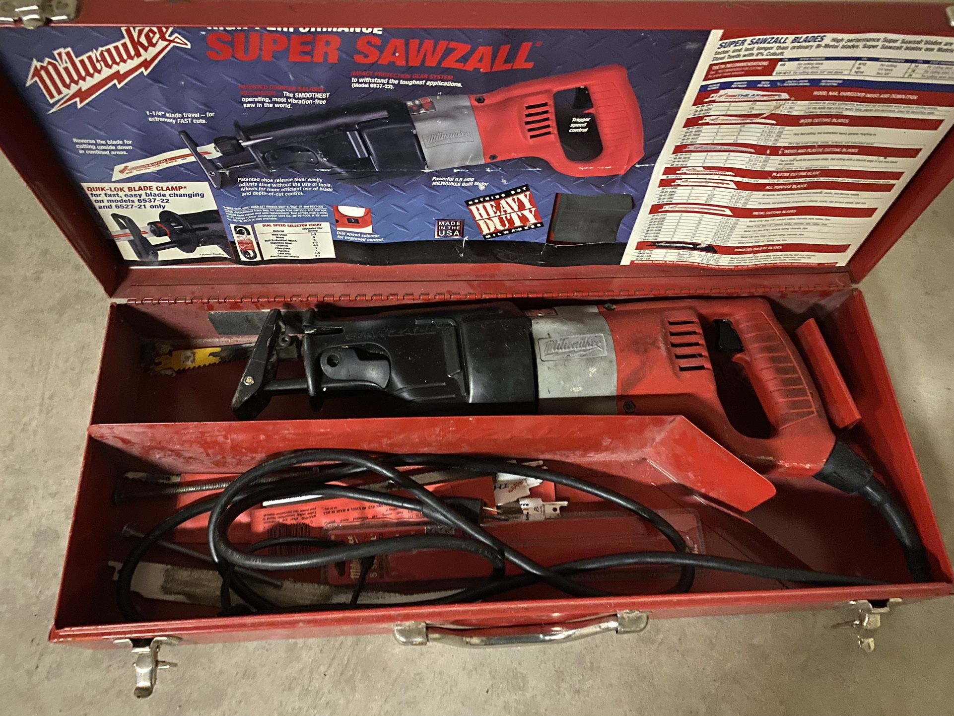 Milwaukee heavy duty online sawzall