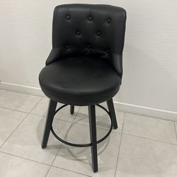 Black leather chair