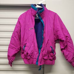 Columbia Women's Pink Purple Teal Full Zip Jacket