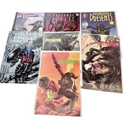 Aliens vs. Predator vs Superman Comic Book Lot of 7 Dark Horse DC Comics