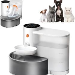 Smart wireless pet drinking fountain, 3.5L large capacity, wastewater separation, rechargeable, suitable for cats and small dogs