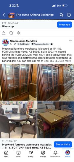 Preowned furniture warehouse on fortuna rd Yuma 11411 S. FORTUNA Road AZ 85367