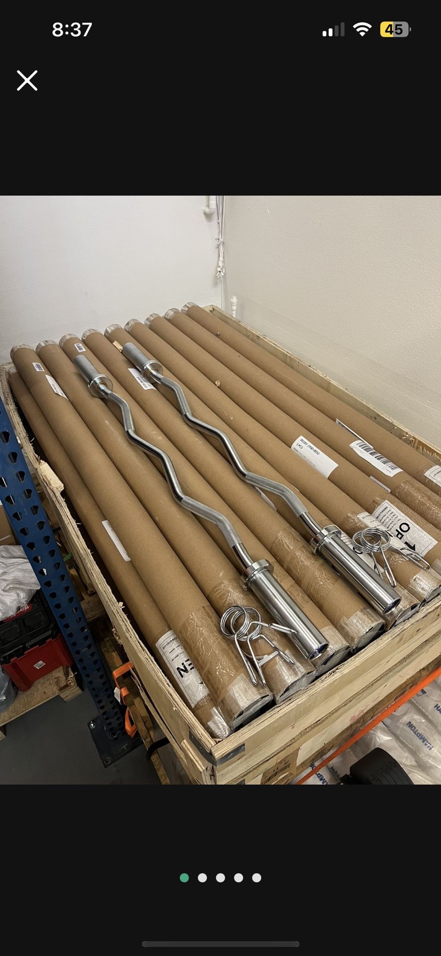 New Olympic Curl Barbells For Weights