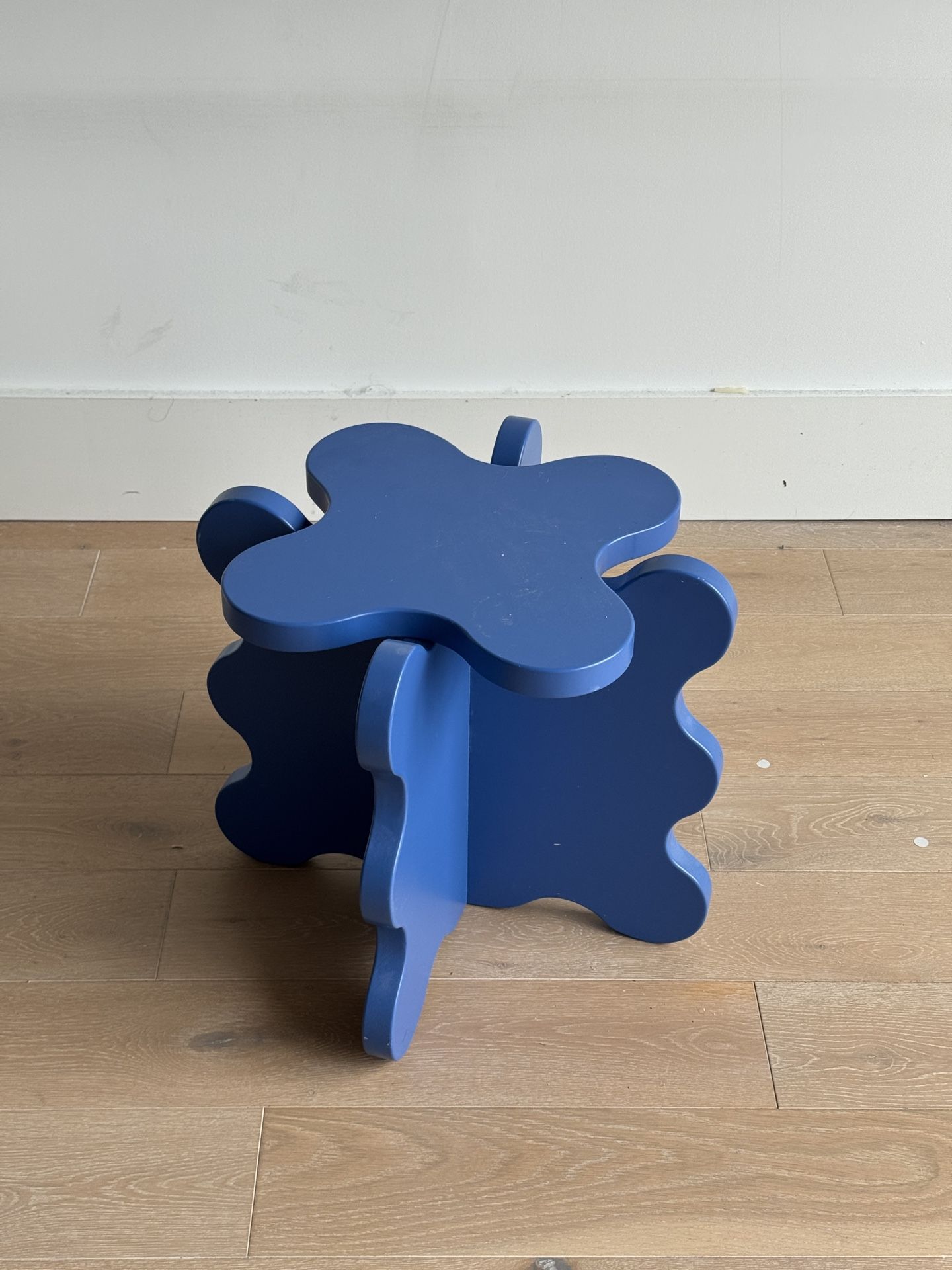 Gustaf Westman “Curvy Table Mini” Blue Sculptural Stool / Side Table