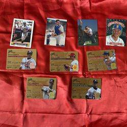 Lot of 9 baseball cards