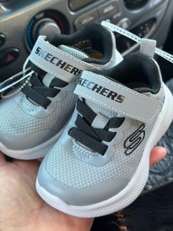 Skechers Toddler Sneakers Gray Black