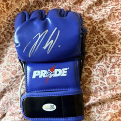 Nick Diaz Signed Pride Glove 