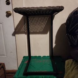 Two Woven Top Stools