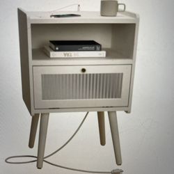 Nightstand/End table with Outlets 