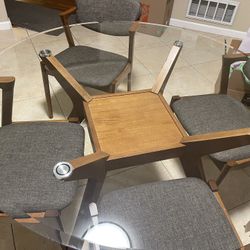 Glass Top Kitchen Table For 4