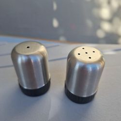 Stainless Steel Salt & Pepper Shakers-$20.00