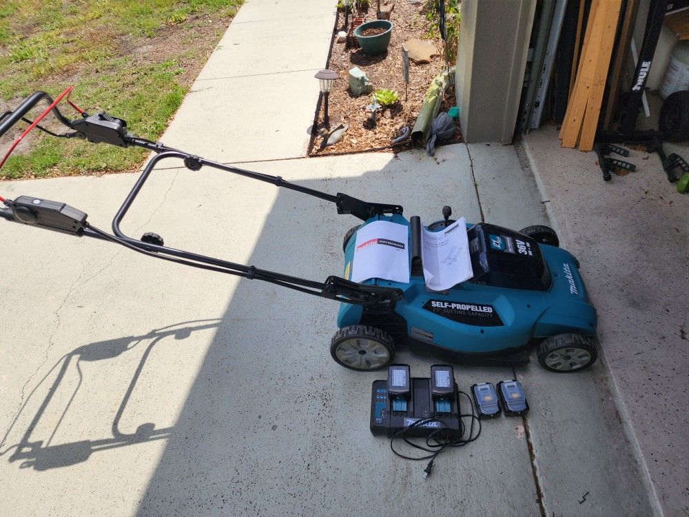 Makita Self Propelled 21 In 36 Volt Mower