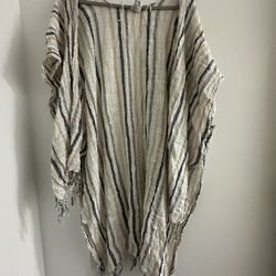 Womens american eagle striped shawl one size
