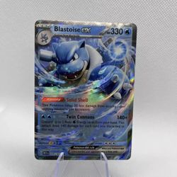 Pokémon TCG Blastoise ex Scarlet & Violet-151 009/165 Holo Rare NEAR MINT/MINT