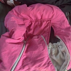 Pink cozy cover for Infant Car seat 