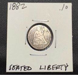 1882 Seated Liberty Dime