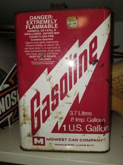 Vintage gas can