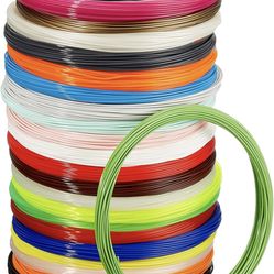 Amazon Basics PLA 3D Printer Filament, 1.75mm, 22 Assorted Colors, 1.25 kg