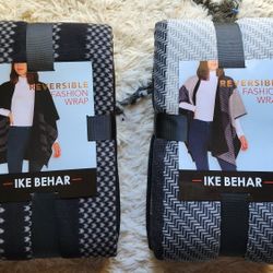 Reversible Wrap Poncho IKE Behar  One Size Great Christmas Gift