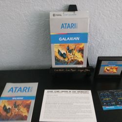 Galaxian (Atari 5200, 1982, CX5206) Tested Game Cartridge, Complete In Box!