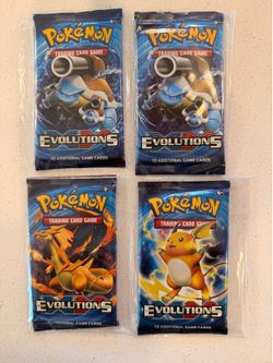 Pokémon XY Evolutions sealed booster packs